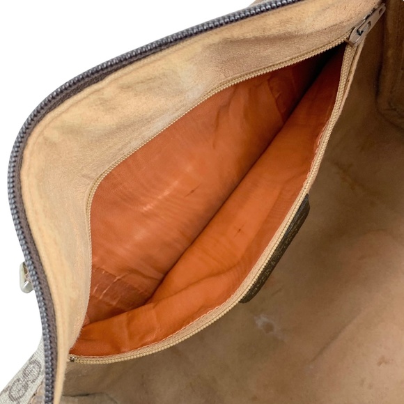 GUCCI Vintage Monogram Stripe Boston Bag - Picture 12 of 14